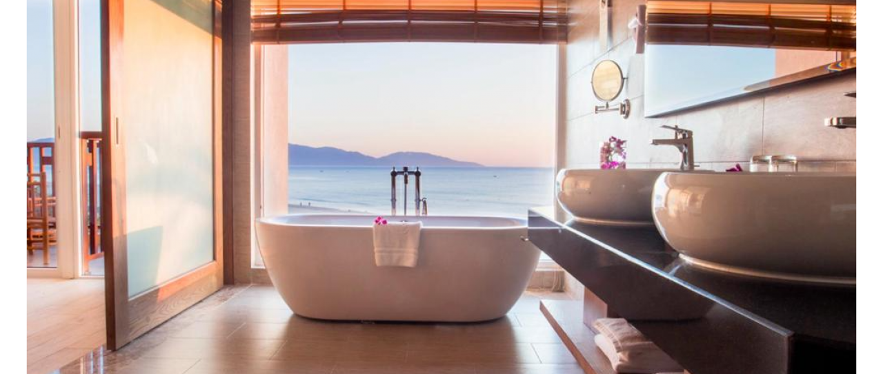 Bathroom with a view